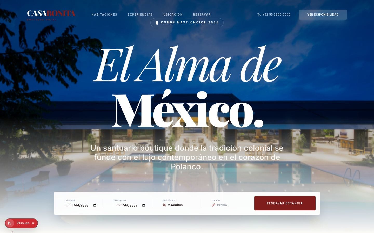Preview de Casa Bonita - Hotelería