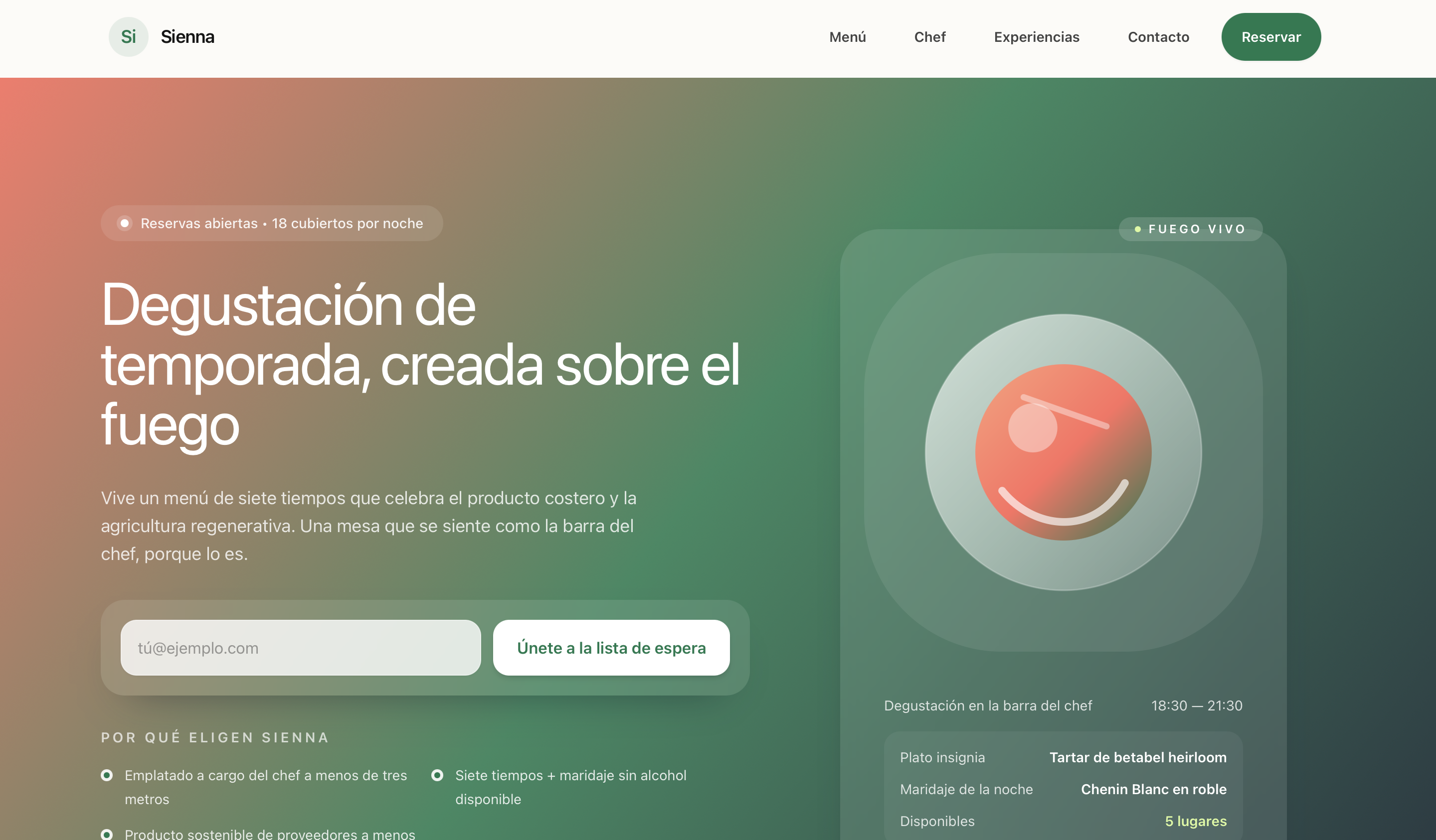 Preview de Sienna - Gourmet Dining