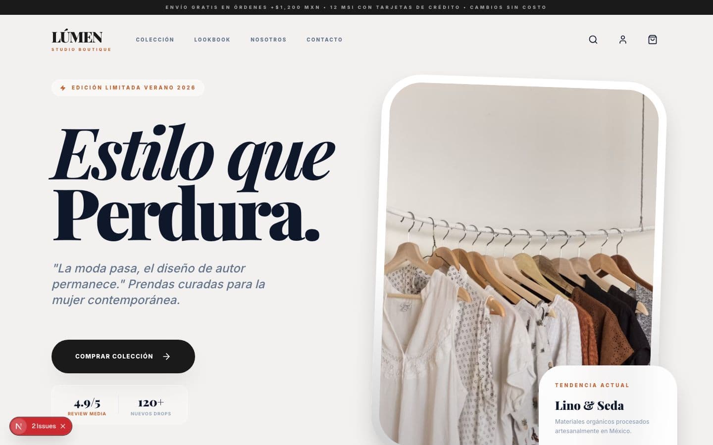Preview de LÚMEN — Tienda de Moda